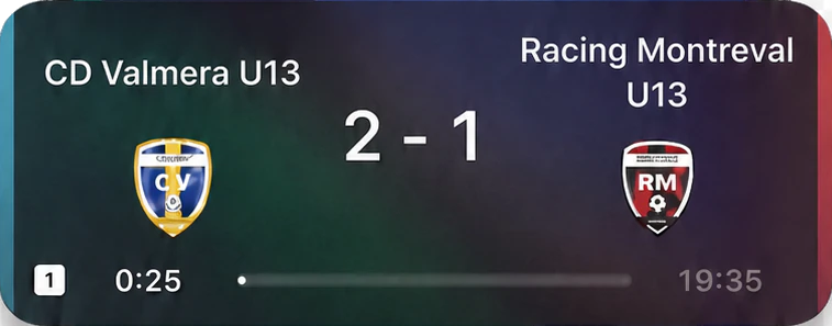 ScoreShare Live Activity showing a live match score and clock on the iPhone Lock Screen